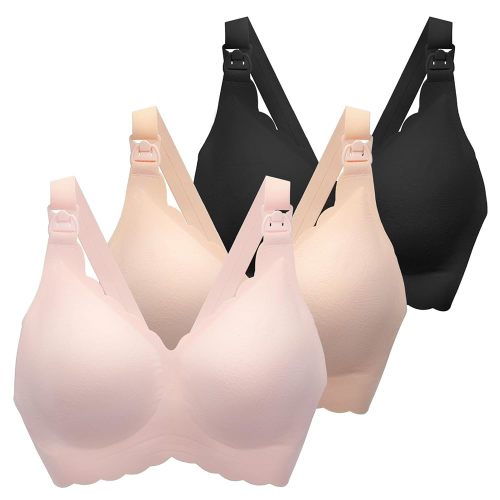 Nursing Bras for Breastfeeding, Seamless Ultra Comfort Maternity Bra, Natural Shape Pregnancy Bras for Women