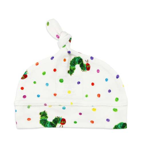 Organic Banded Top-Knot Hat in Caterpillar