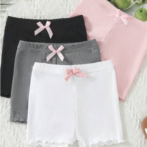 Baby Girls' Casual And Cute 4pcs Shorts Set For Summer