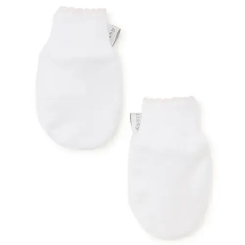 White/Pink Kissy Basics Mittens