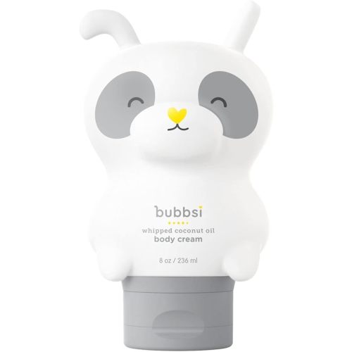 Bubbsi Whipped Coconut Oil Baby Lotion for Eczema, Dry Skin, Baby Acne, KP | Organic Coconut Oil, Shea Butter, Vitamin E | Light, Natural Scent | EU Compliant, Vegan (Refillable, 8oz)