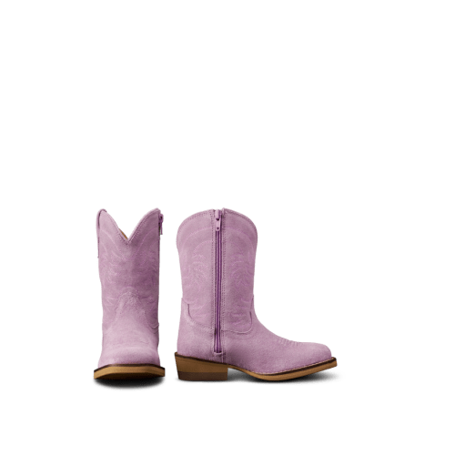 The Annie Toddler Cowgirl Boot - Purple Suede | Tecovas