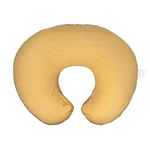 Boppy Nursing Pillow Original Support, Ochre Striated, Ergonomic Nursing Essentials for Bottle and Breastfeeding, Firm Fiber Fill, with Removable Nursing Pillow Cover, Machine Washable