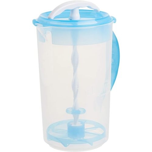 Dr. Brown's Baby Formula Mixing Pitcher with Adjustable Stopper, Locking Lid, & No Drip Spout, 32oz, BPA Free, Blue