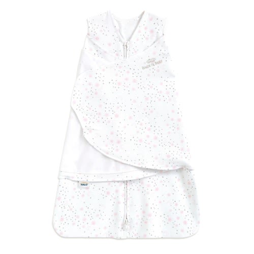 Midnight Moons Pink Cotton Baby Swaddle | HALO