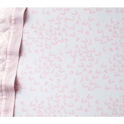 Watercolor Bunny Crib Sheets | Pottery Barn Kids