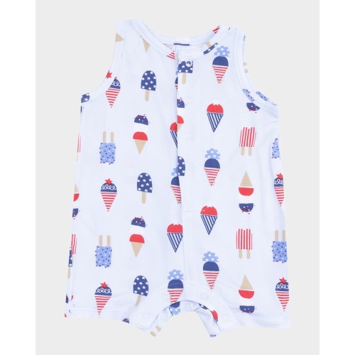 Boy's American Ice Cream Playsuit, Size 3M-24M