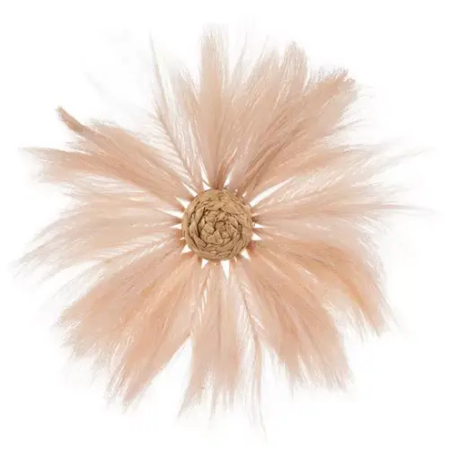 Pampas Grass Flower Wall Decor