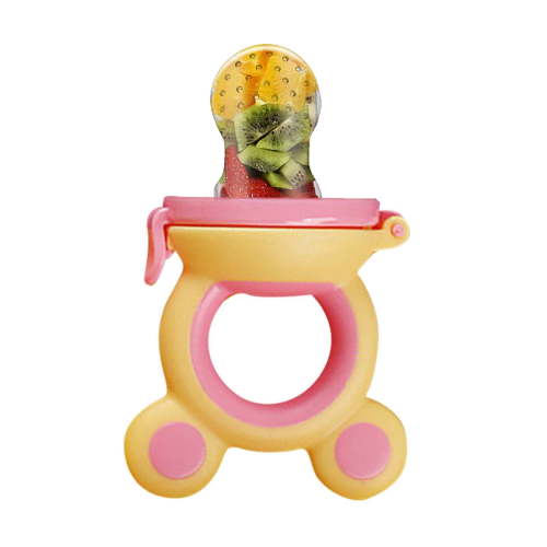 Baby Fruit Food Feeder Pacifier - Fresh Food Feeder, Infant Fruit Teething Teether Toy for 3-24 Months, 6 Pcs Silicone Pouches for Toddlers & Kids & Babies, 1-Pack (B)