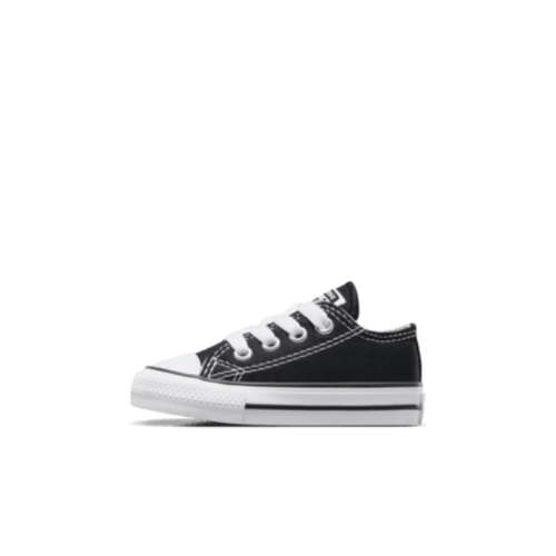 Converse Chuck Taylor All Star Low Top Infant/Toddler Shoe in Black, Size 4C or 5C