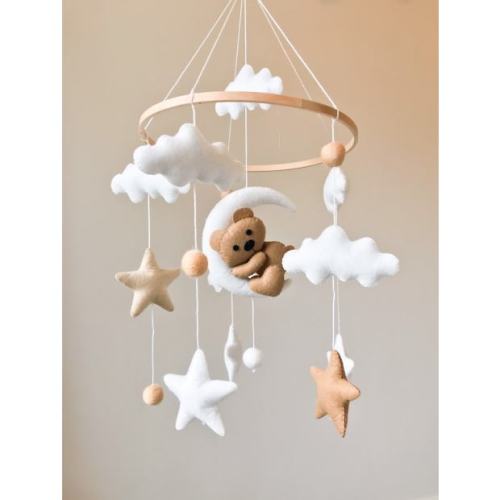 LittlePlumkins Teddy Bear Baby Mobile