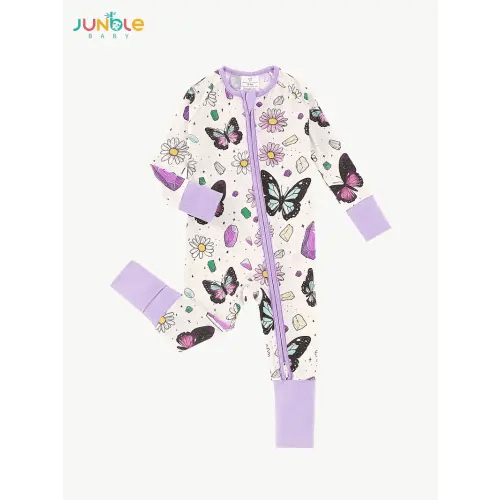 baby's cartoon butterfly flower pattern bamboo fiber long - Temu