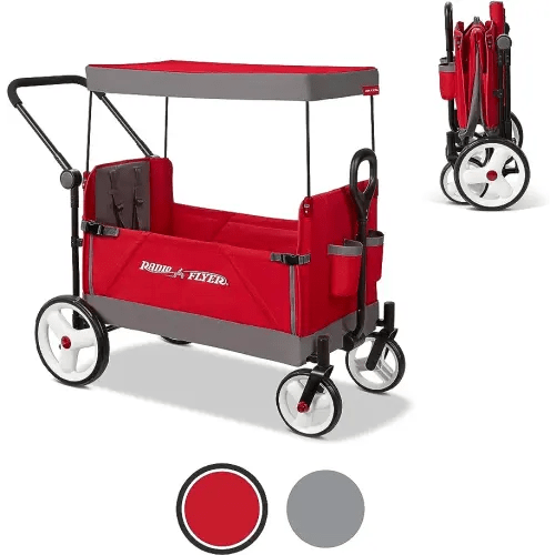 Radio Flyer Convertible Stroll 'N Wagon, Red