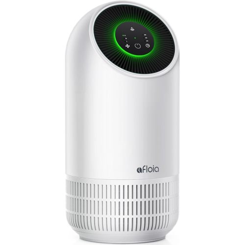 Air Purifiers for Home - Afloia Air Purifiers for Home Large Room Up to 880 Ft², Efficient Filter Air Cleaner for Allergies, Remove 99.99% Pets Hair Odor Dust Smoke Mold Pollen, Fillo White