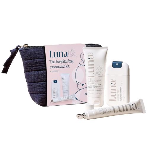 Hospital Bag Essentials Kit, Pregnancy & Postpartum Care | Travel-Size Feminine Wash, Perineal Spray & Nipple Balm | pH-Balanced, Soothing & Hydrating Intimate Skincare for New Moms