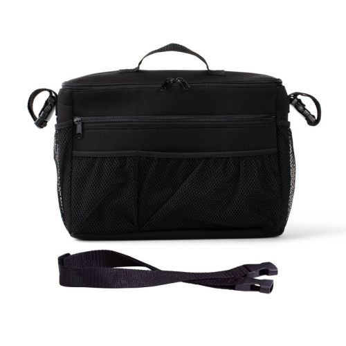JL Childress Cool 'N Cargo Stroller & Stroller Wagon Cooler Organizer - Black: Neoprene, Compatible With Most Strollers, Storage Pockets