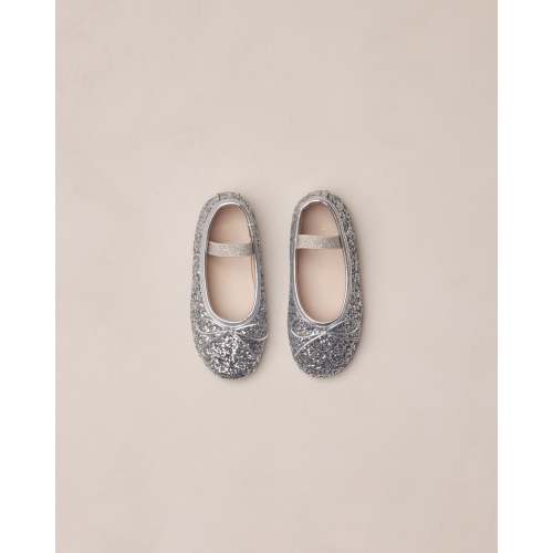 Ballet Flats | Silver Sparkle – Noralee