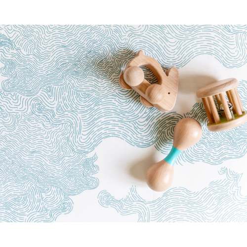 Whirl Sheet Set for Mini Crib | Nestig