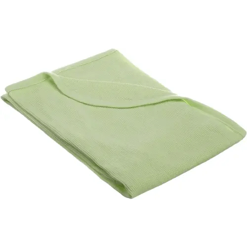 American Baby Company 100% Cotton Thermal Waffle Swaddle Blanket, Soft, Breathable & Stretchy, Celery, 30" x 40" for Boys and Girls, Perfect for Swaddling, Travel and Gifting