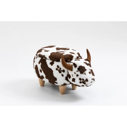 Zoomie Kids Bough 14.17" Wide Cow Storage Ottoman & Reviews | Wayfair