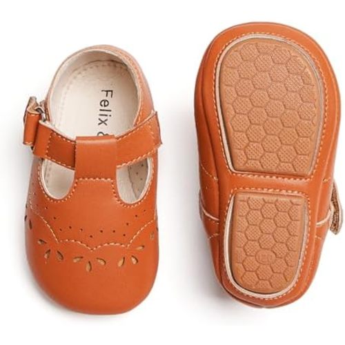 Soft Sole Baby Dress Shoes - Infant Baby Walking Shoes Moccasinss Rubber Sole Crib Shoes.