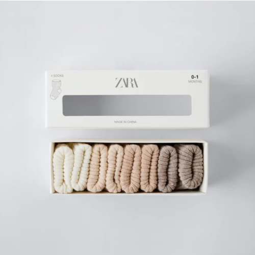 FOUR-PACK OF COLORFUL SOCKS - Light beige | ZARA United States