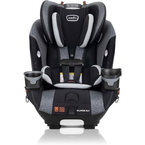 Evenflo EveryFit/All4One 3-in-1 Convertible Car Seat w/Quick Clean Cover (Latitude Gray)