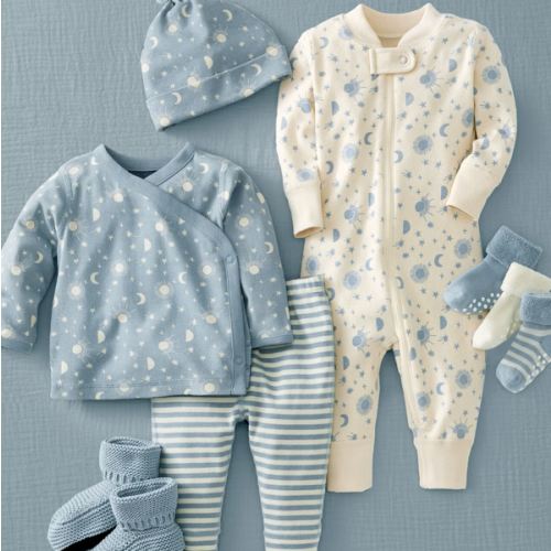 8-Piece Baby Gift Set in North Air (BLUE), 0-3 size