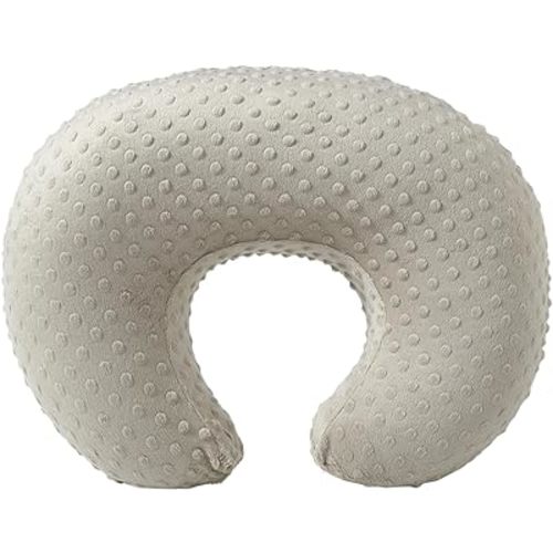 ESEN Baby Nursing Pillow and Body Positioner for Breast Feeding and Bottle Feeding, Ultra Soft Baby Breastfeeding Pillows with Removable Nursing Pillow Cover for More Support for Mom and Baby (Brown)