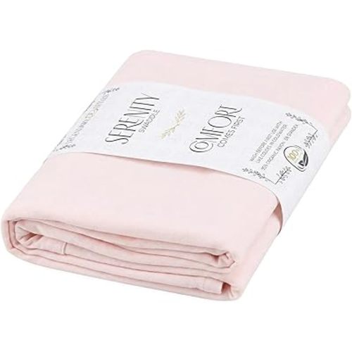 LEGENDARY LITTLES Luxury Baby Swaddle – Organic Rayon, Ultra Soft & Breathable | 48" x 48" Large Premium Blanket for Newborns, Infants & Toddlers | Promotes Better Sleep | Blossom Pink