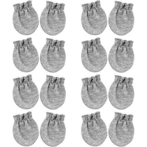 BQUBO Newborn Infant Toddler Mittens No Scratch Cotton Elastic Wrist Gloves Hypoallergenic for 0-6 Months Baby Boys Girls