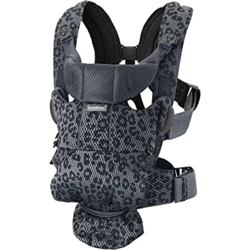 BabyBjörn Baby Carrier Free, 3D mesh, Anthracite/Leopard