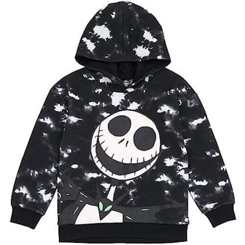 Disney Nightmare Before Christmas Oogie Boogie Jack Skellington Fleece Pullover Hoodie Toddler to Big Kid