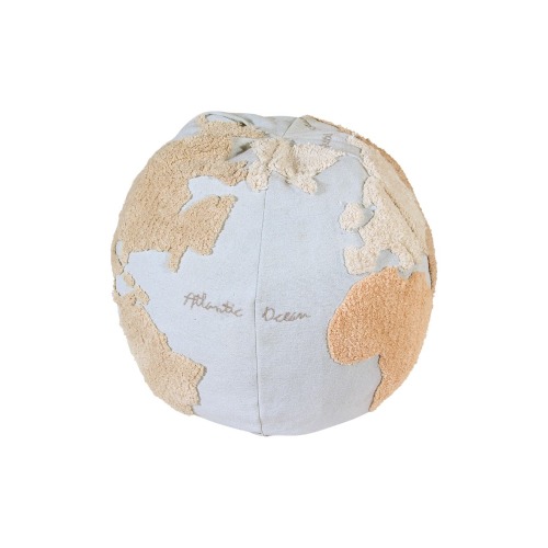 World Map Pouf
