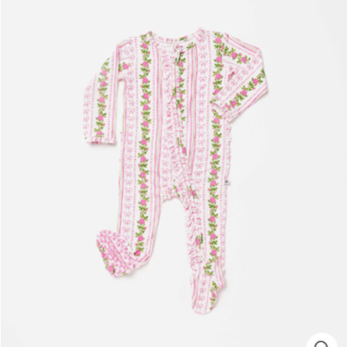 Bowquet of Roses Ruffle Footie