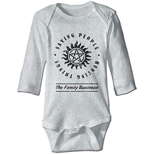 LittleHorn Supernatural Saving People Hunting Things Baby Tiny Rompers Long Sleeve Jumpsuit