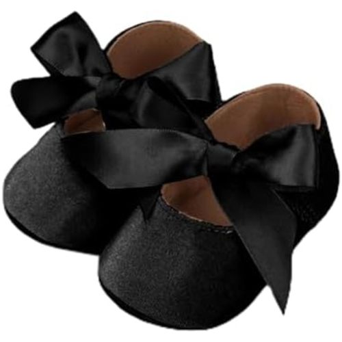 HONGTEYA Infant Baby Girls Mary Jane Flats Non Slip for Toddler First Walkers Soft Sole PU Leather Crib Shoes Sneaker Wedding Party Christmas Princess Dress Shoes Baby Moccasins Girls