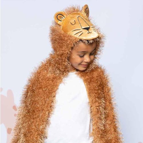 Lion Cape With Hood in Size 4-6