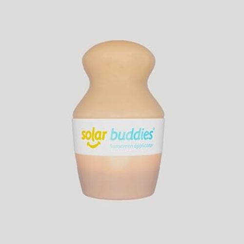 Solar Buddies Sunscreen Applicator - Green Pack of 4 - BPA-Free Refillable Roll on Sponge Sunscreen, Suncream & Lotion Applicator For Kids, Adults & Families - Holds 3.4fl oz, Perfect Size for Travel