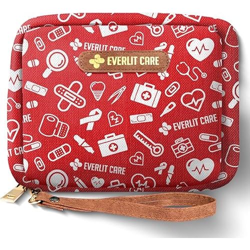 EVERLIT Care Rescue Pack | Family-Friendly First Aid Kit for Kids with 200 Pcs Medical Supplies | Travel-Friendly Compact Storage Bag for Home, Car, Travel, Camping, Adventure (Original)