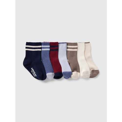 Baby &amp;amp; Toddler Quarter Crew Socks (7-Pack) | Gap