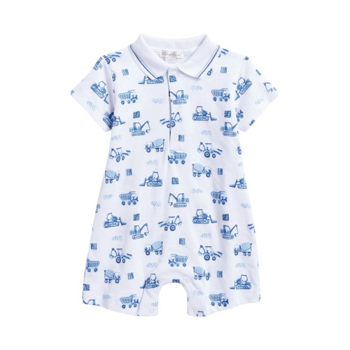 Construction Pima Cotton Polo Romper, 3-6M
- Only 2 left