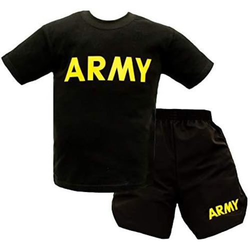 New Trooper Children's US Army PT Uniform T-Shirt and Shorts Set