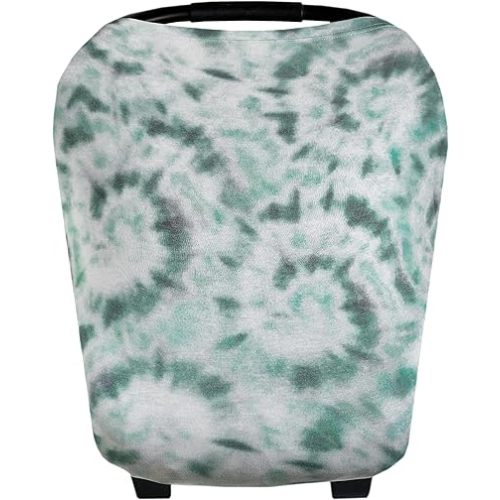 Copper Pearl Multi-Use Cover: Car Seat Covers, Nursing Cover, and Stroller Cover for Sun - Stretchy Fabric, All-Season Use, Stylish Designs, Easy Access for Moms - Bahama