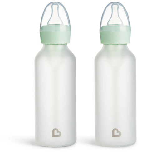 Bond® Silicone Glass Bottle 8oz, 2pk (mint)