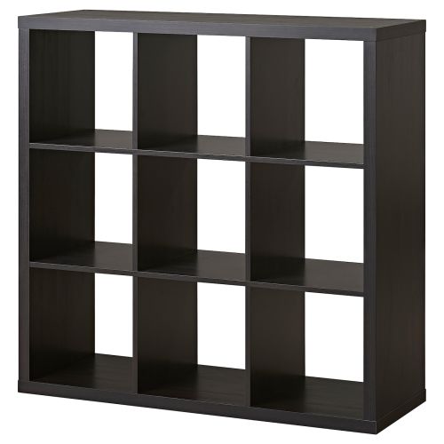 KALLAX Shelf unit - black-brown 43 7/8x43 7/8 "