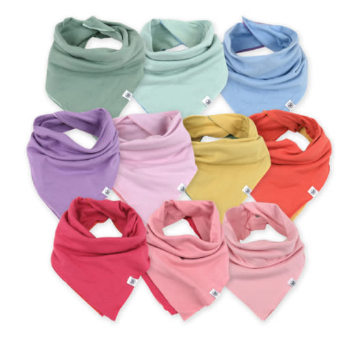 Multipack Organic Cotton Reversible Bandana Bibs | Honest Baby Clothing