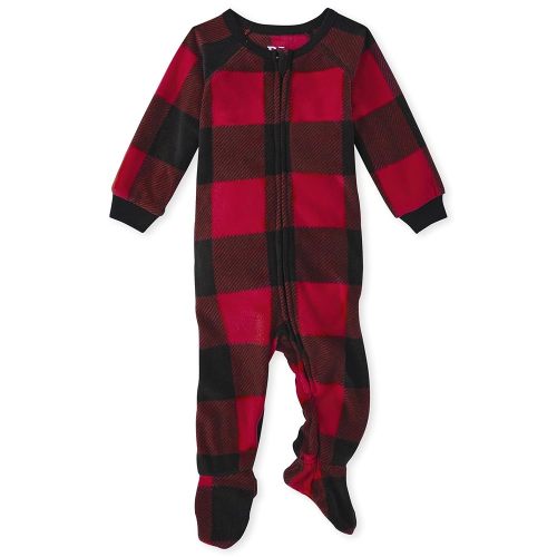 The Children's Place Baby and Kids, Sibling Matching, Christmas Pajama Sets, Fleece