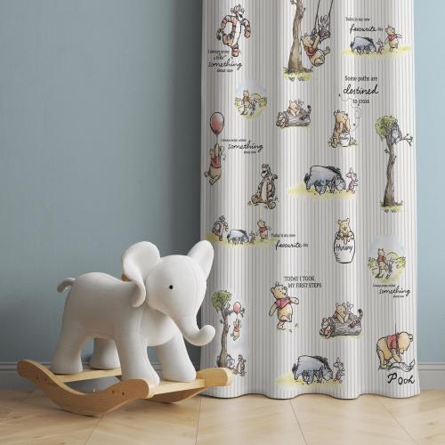 Winnie the Pooh Bear Nursery Curtains, Winnie the Pooh Nursery Decor, Kids Bedroom Curtains, Window Curtains, Nursery Curtains,Gift for Baby
