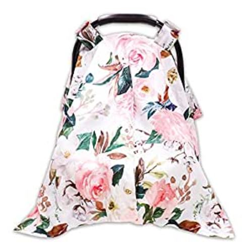 Amazon.com: Car Seat Covers for Babies, Peekaboo Opening Infant Car Seat Canopy for Baby Boys Girls, 2 in 1 Mom Nursing Breastfeeding Covers, Minky Warm Carseat Canopy for Newborn, Pink Flower : Baby